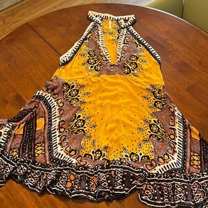 Free people racer back neck dress